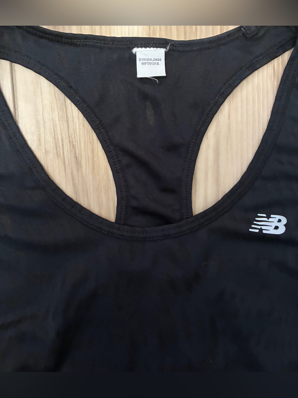New Balance Black Racerback Performance Tank - Picture 2 of 5